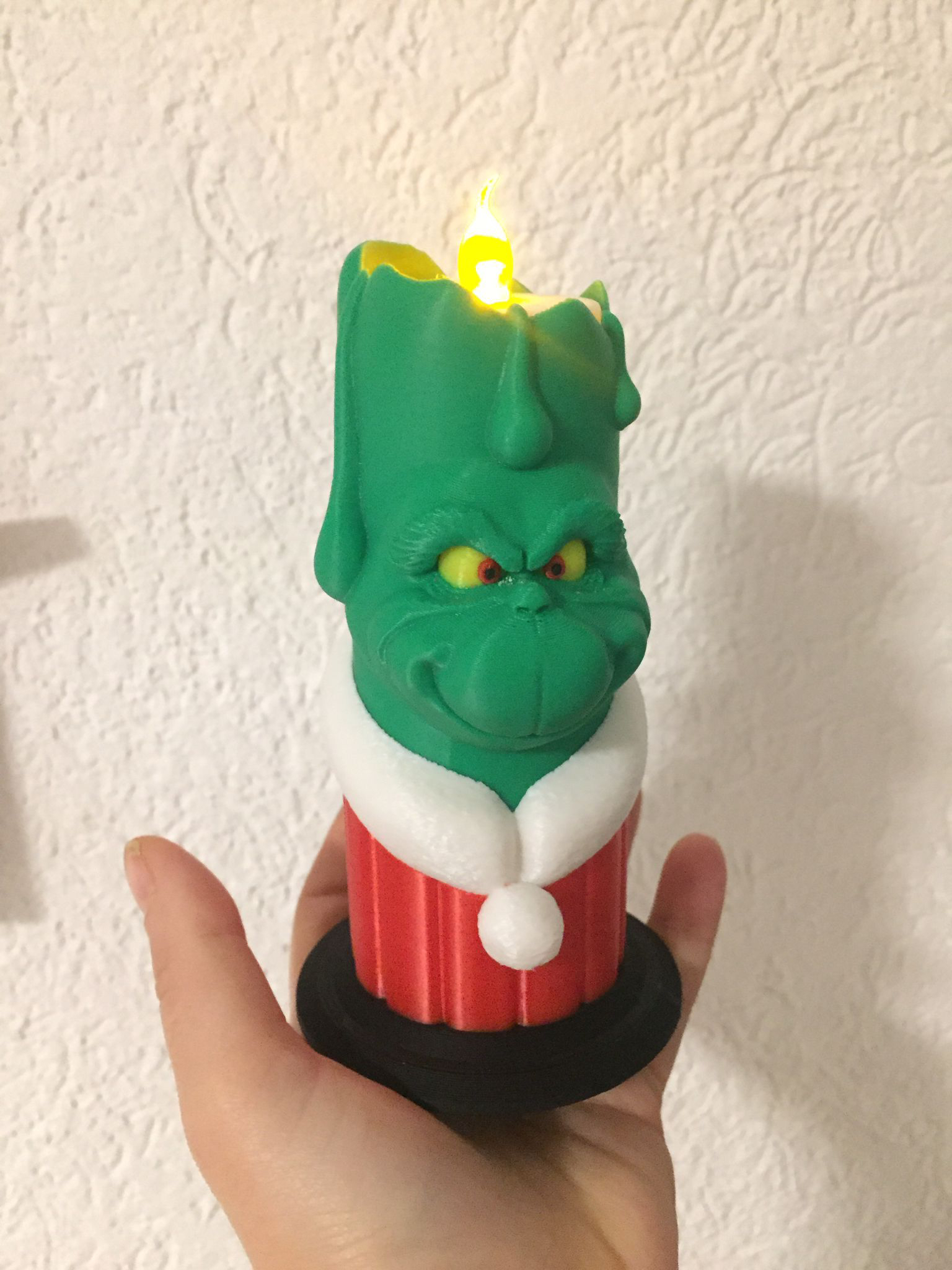 The Grinch LED/Kaars (Zonder LED Licht)